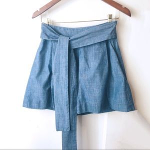 J.Crew Poplin Tie High Rise Shorts NWT